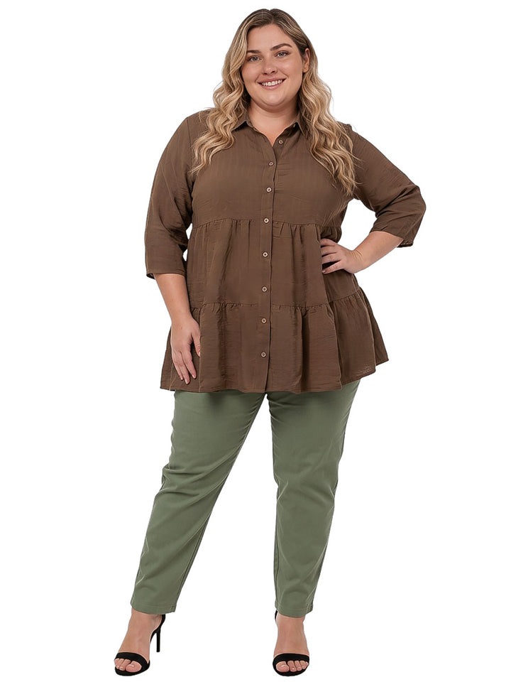 Beckett Blouse - Chocolate