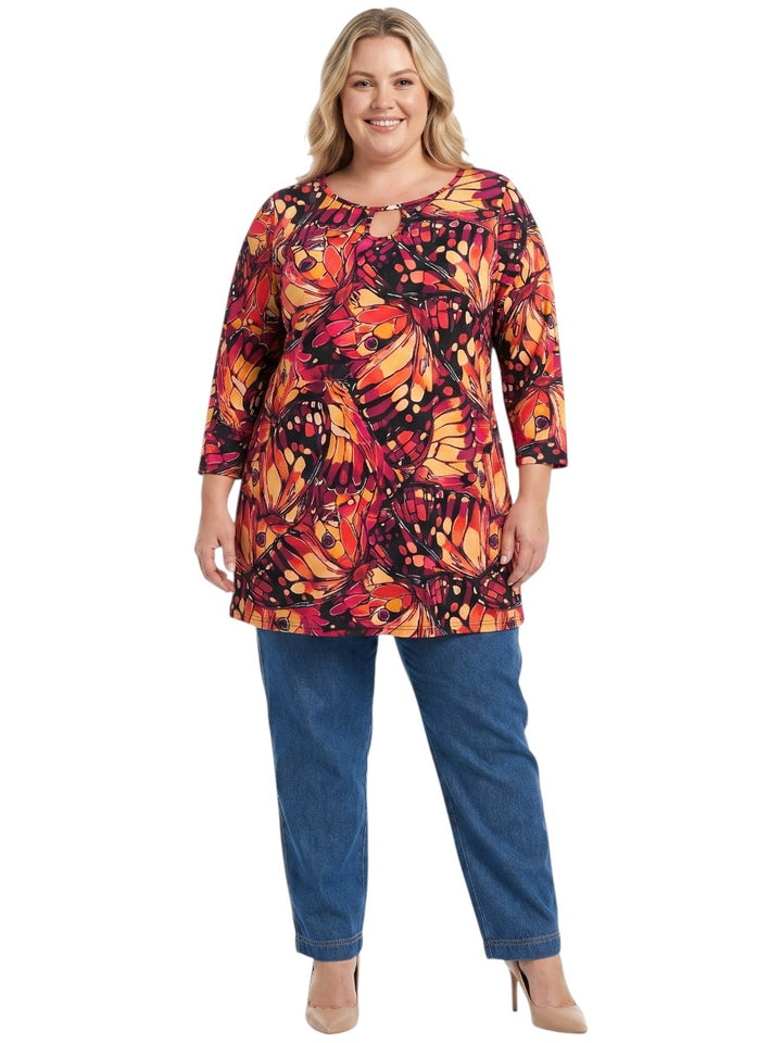Griffen Keyhole Tunic - Print