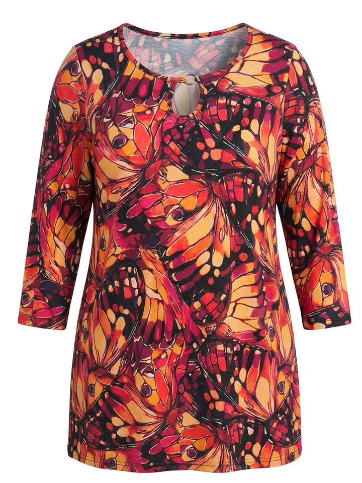 Griffen Keyhole Tunic - Print
