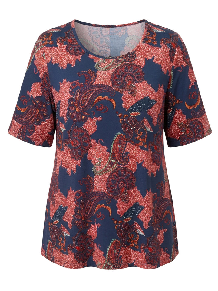 Hunter Top - Navy Print