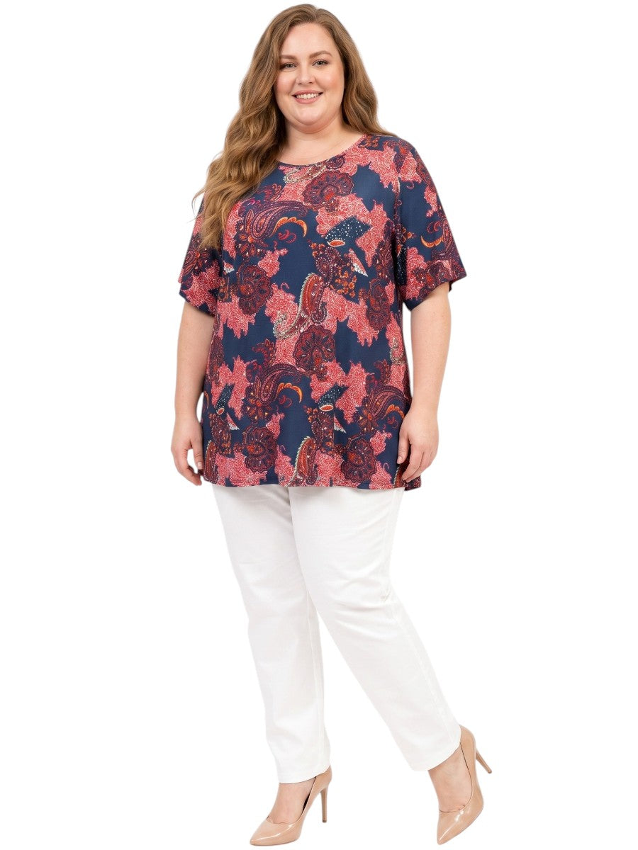 Hunter Top - Navy Print