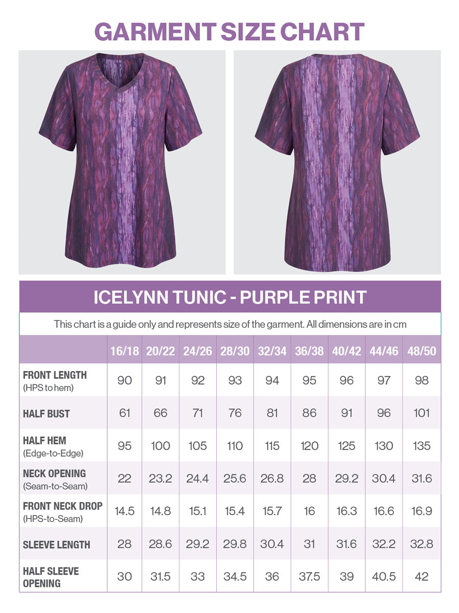 Icelynn Tunic - Purple Print