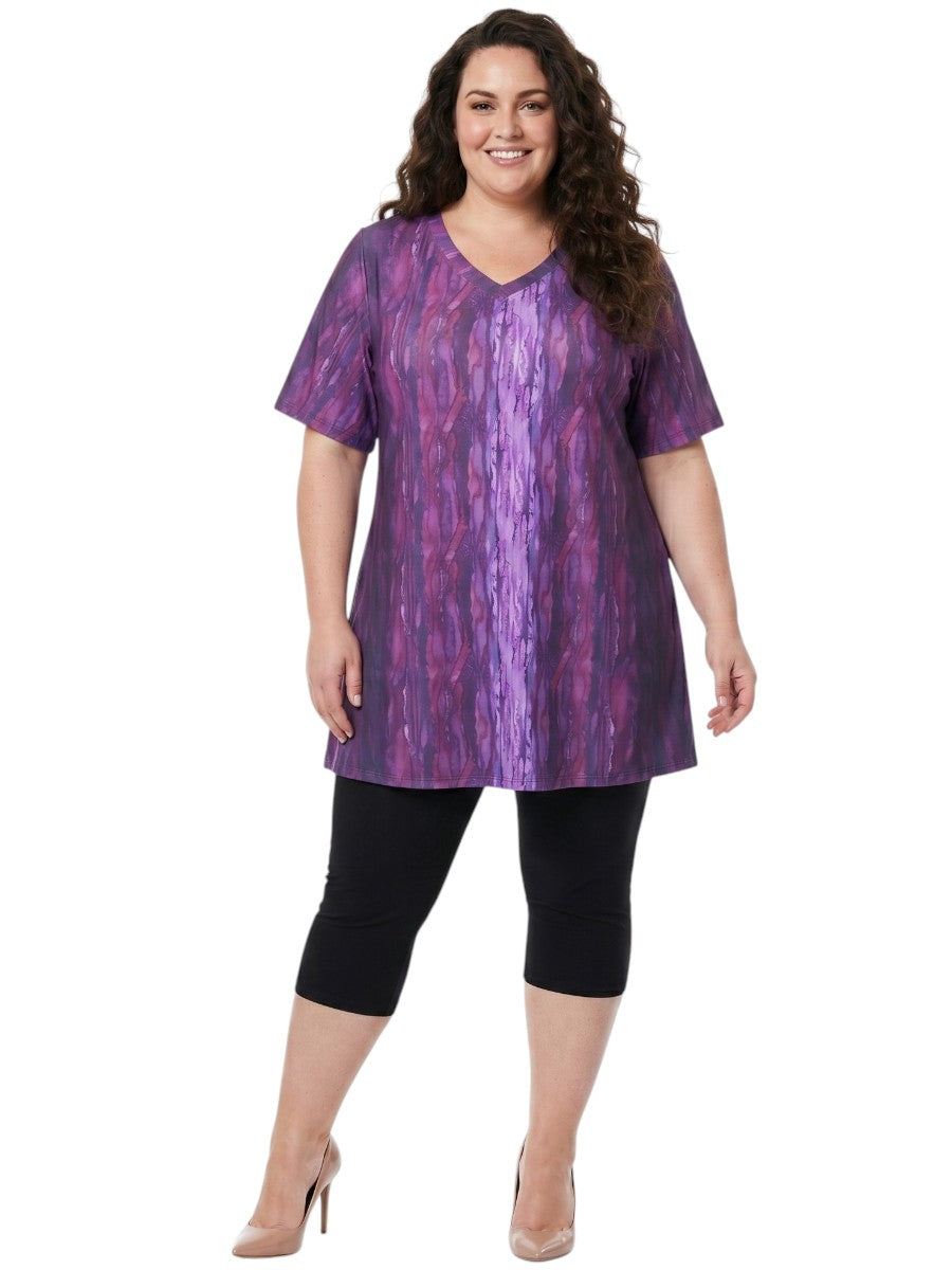 Icelynn Tunic - Purple Print
