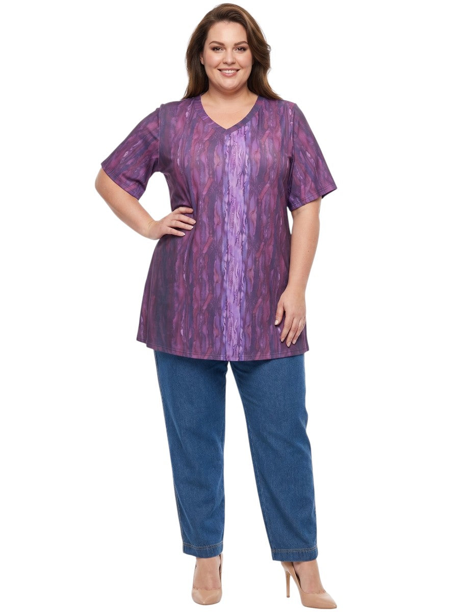 Icelynn Tunic - Purple Print