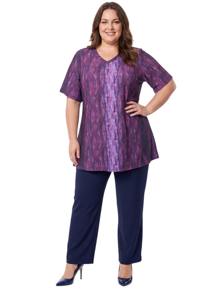 Icelynn Tunic - Purple Print