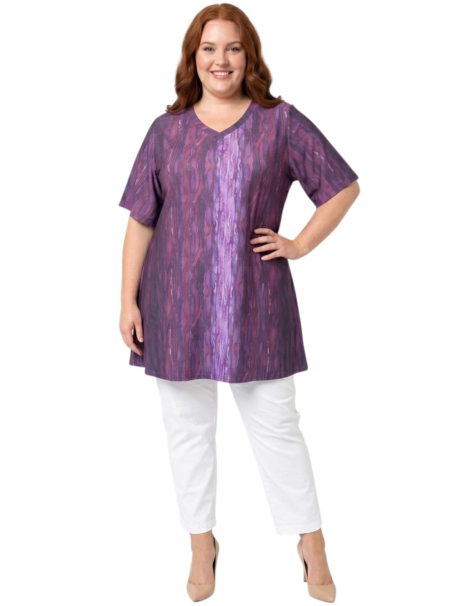 Icelynn Tunic - Purple Print