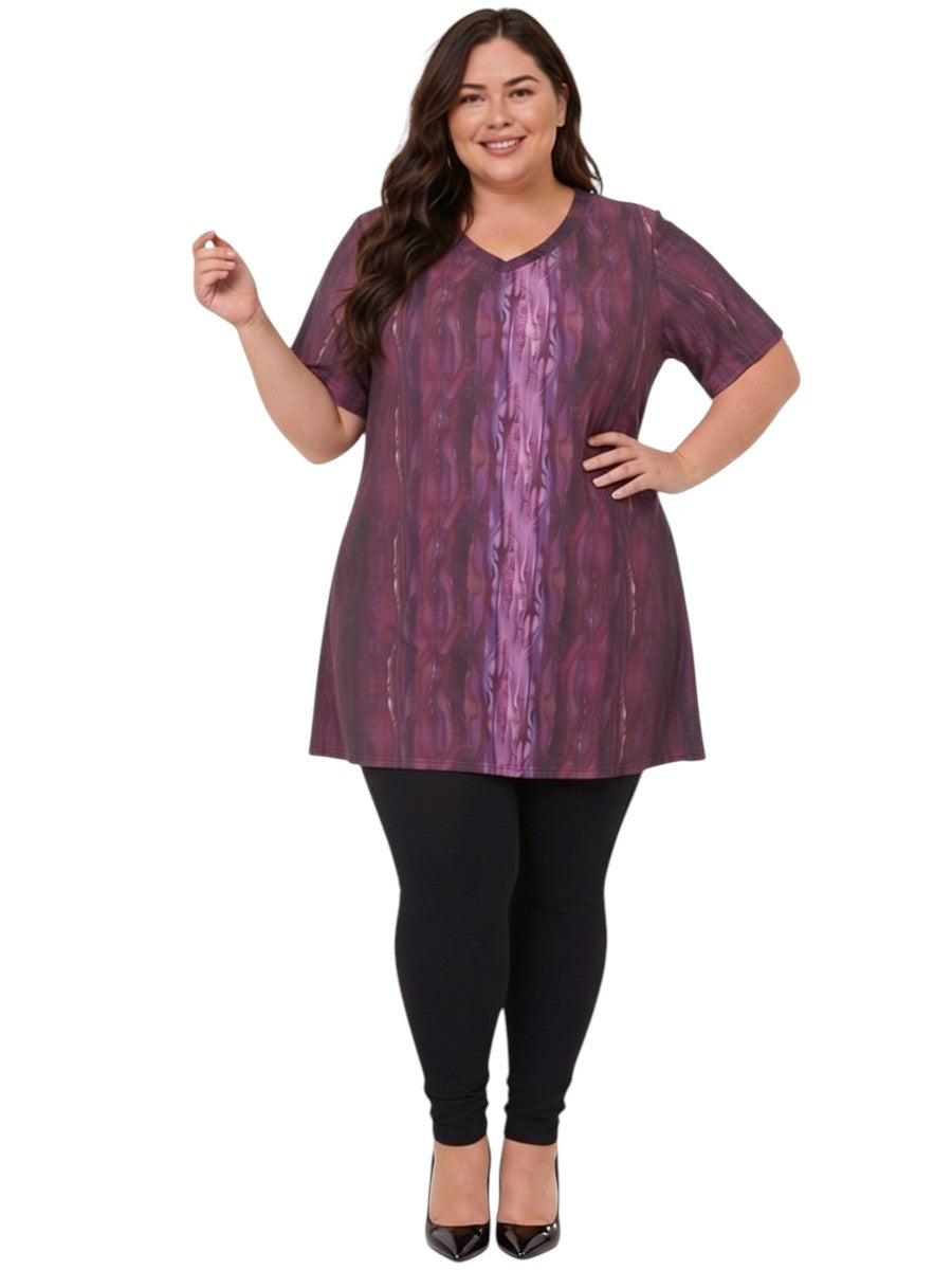 Icelynn Tunic - Purple Print