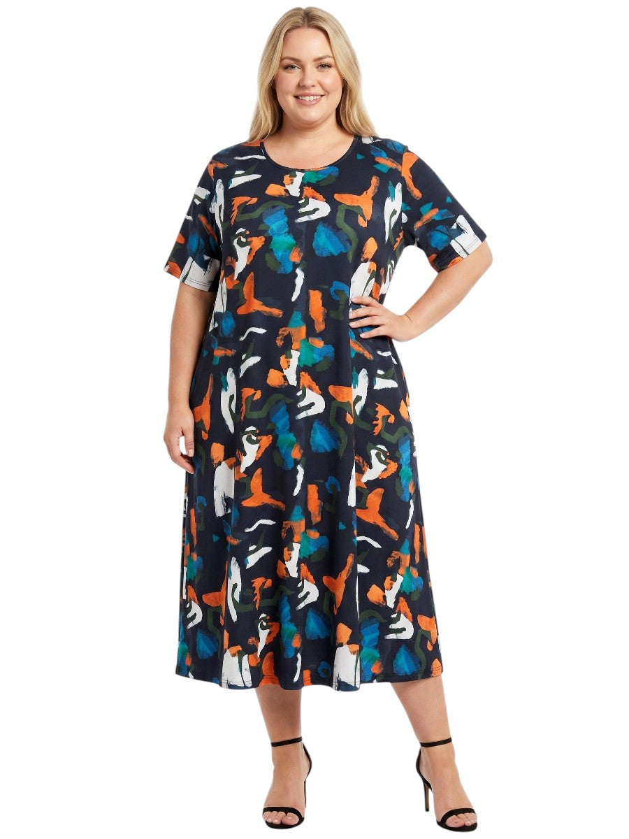 Raya Dress - Black Print