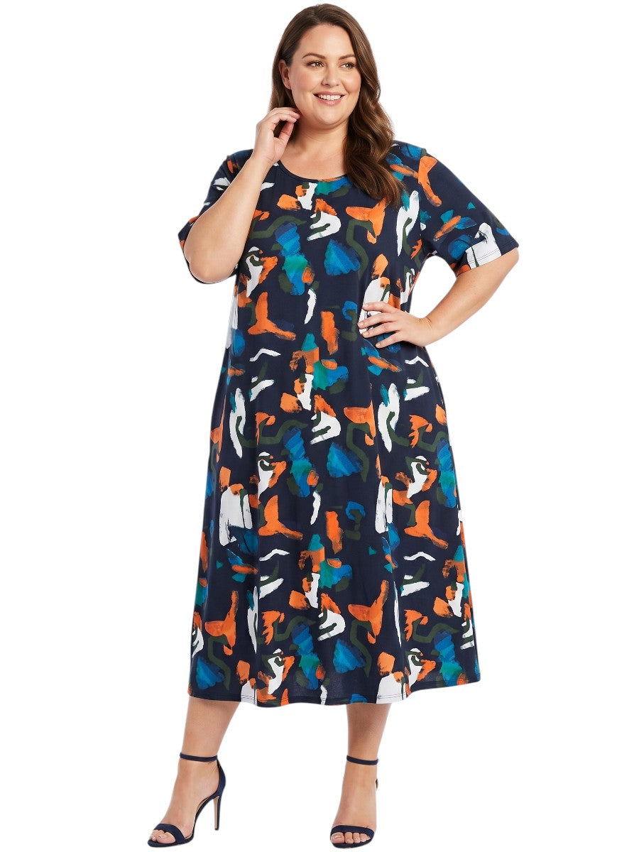 Raya Dress - Black Print