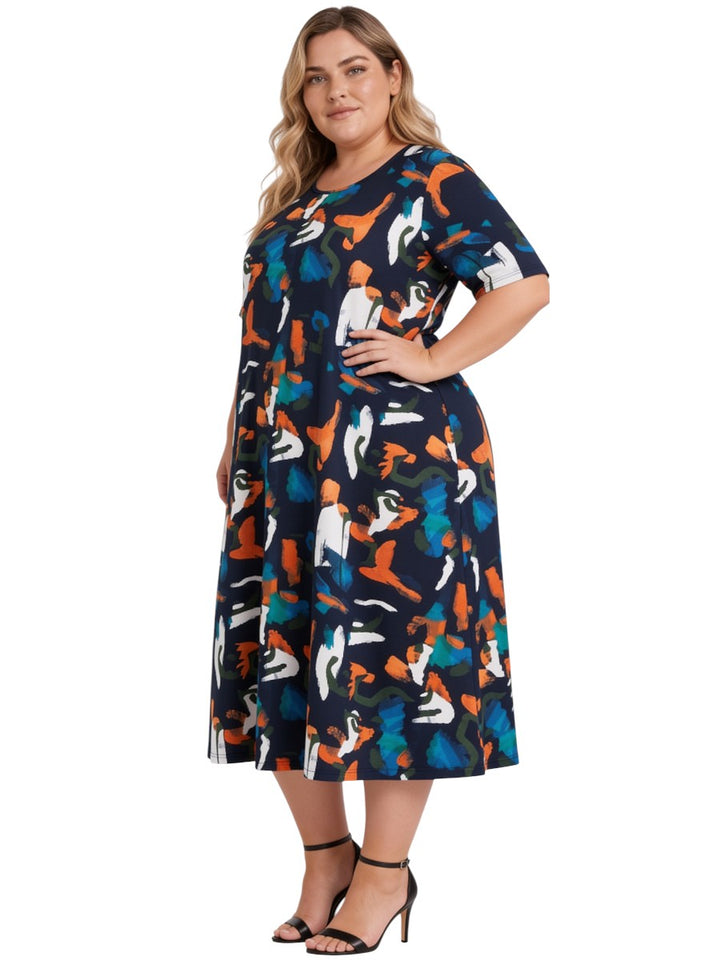 Raya Dress - Black Print