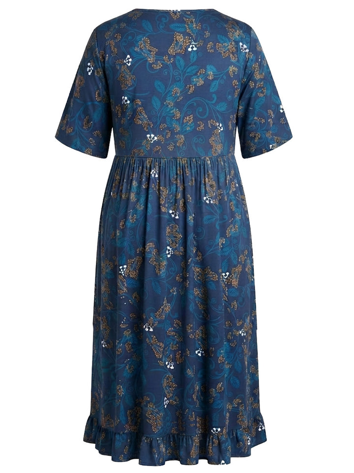 Trinity Dress - Navy Print