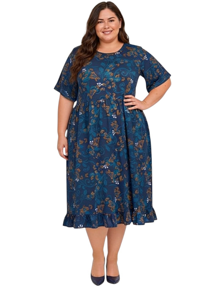 Trinity Dress - Navy Print