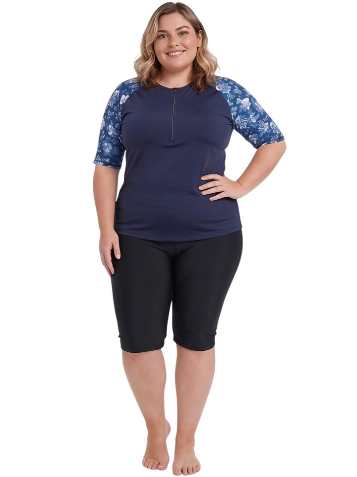Keely Swim Rashi - Blue Print