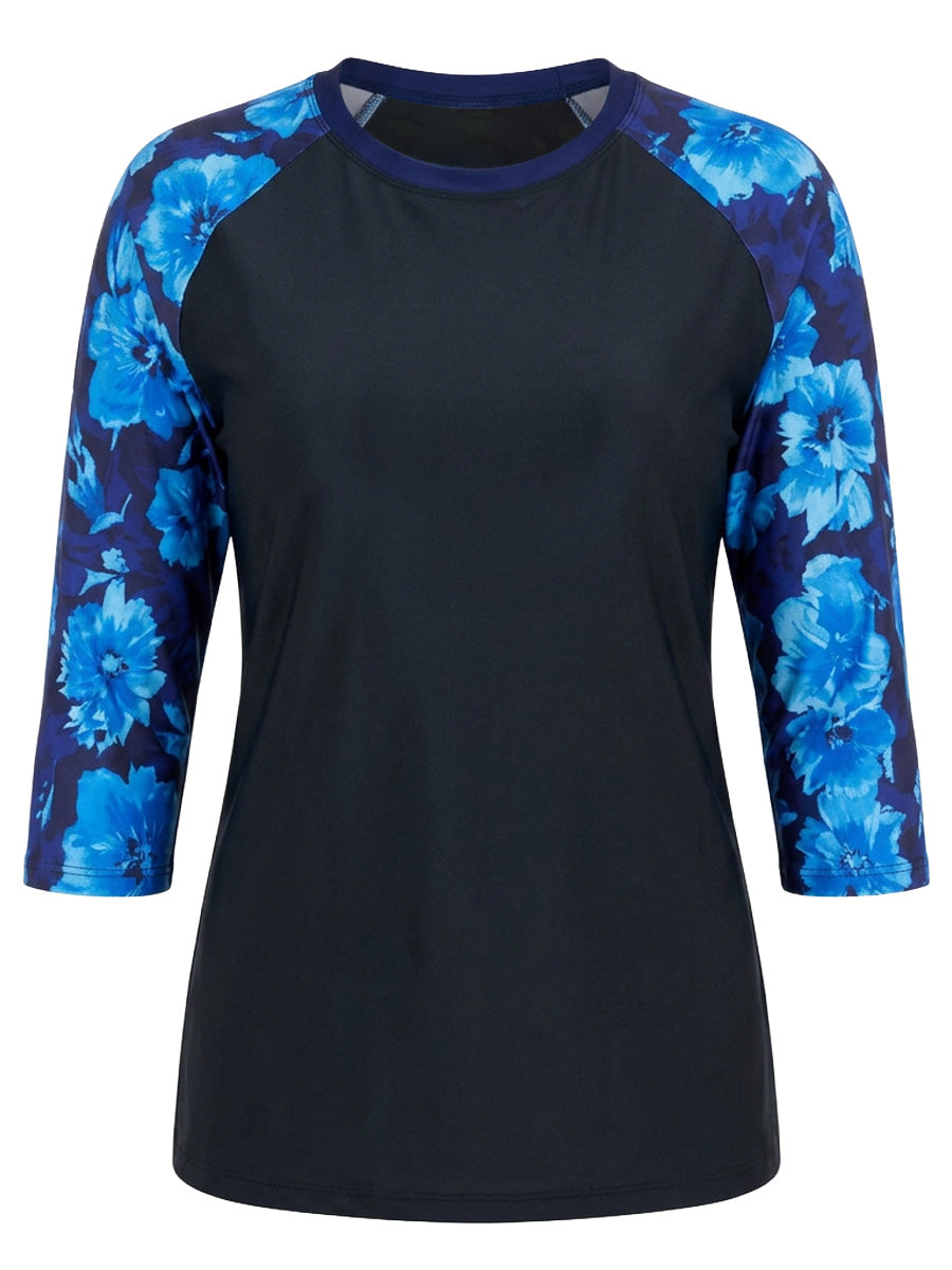 Romona Swim Rashi - Navy Print
