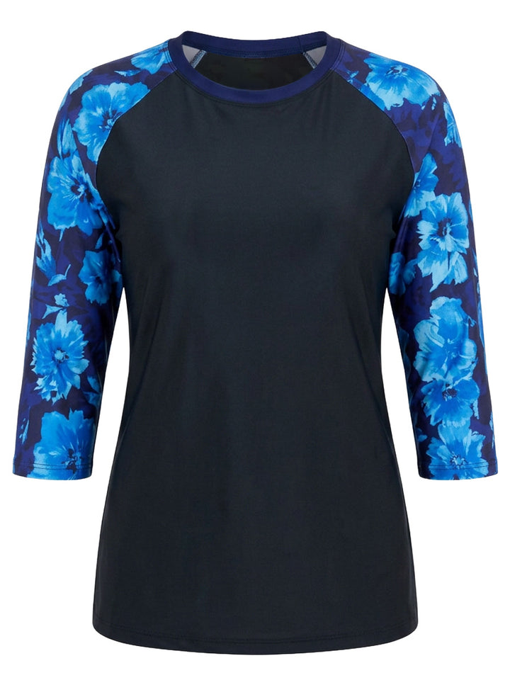 Romona Swim Rashi - Navy Print