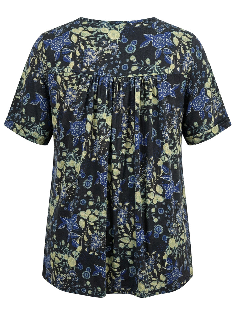 Carter Bib Top - Black Print
