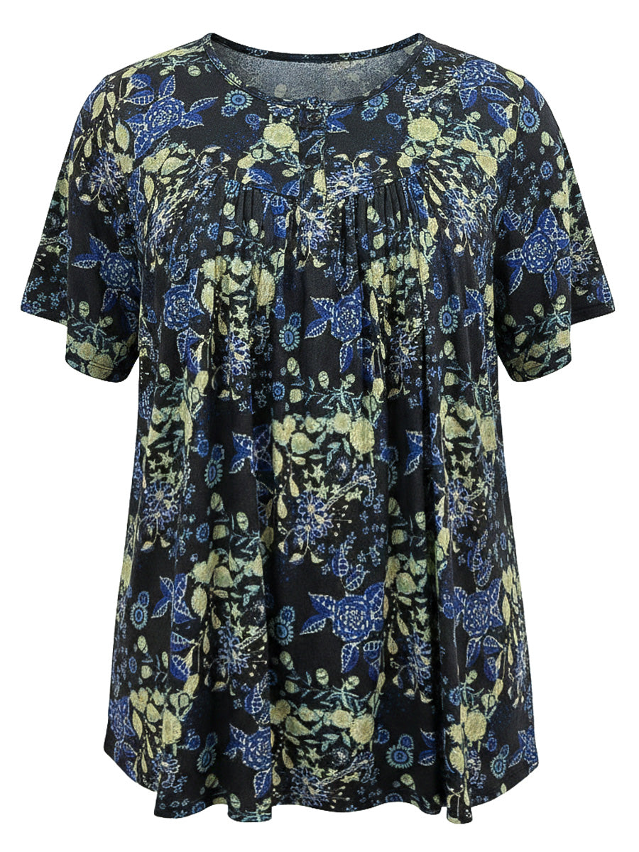 Carter Bib Top - Black Print