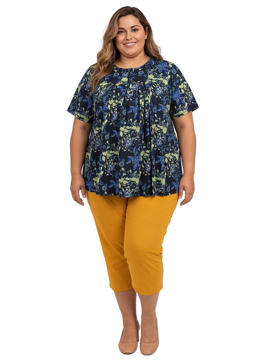 Carter Bib Top - Black Print