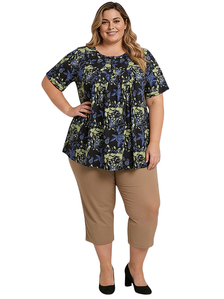 Carter Bib Top - Black Print