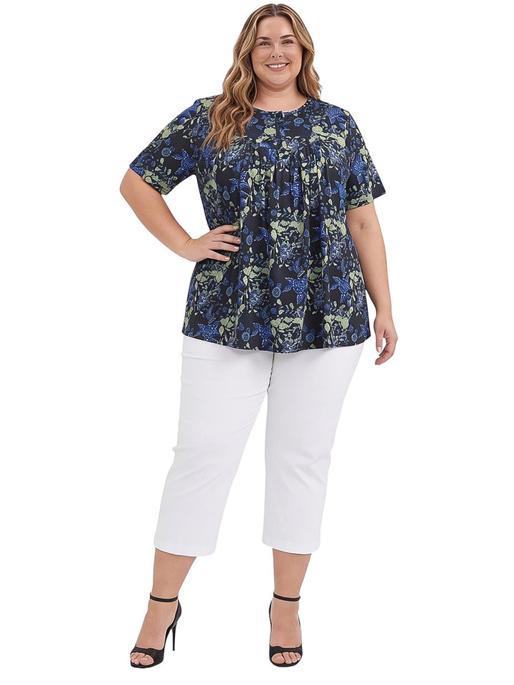 Carter Bib Top - Black Print