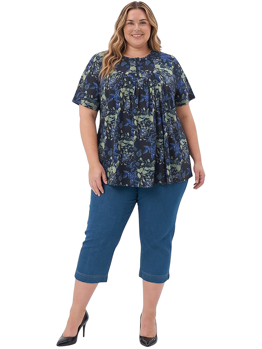 Carter Bib Top - Black Print
