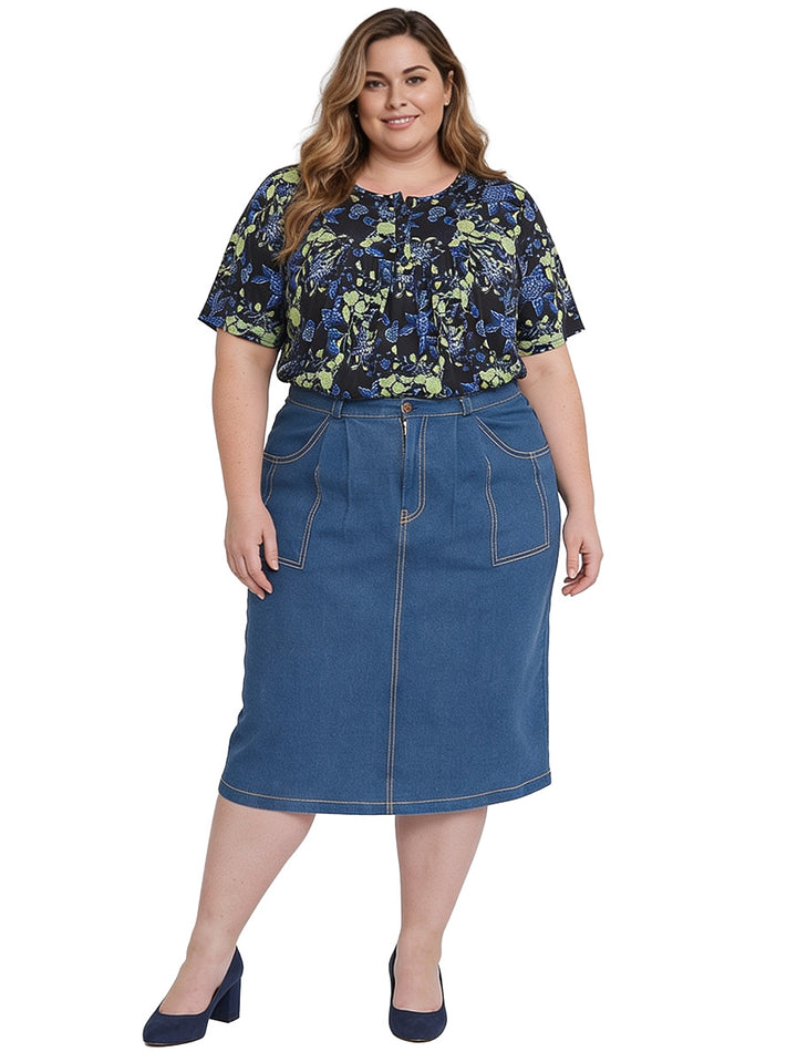 Carter Bib Top - Black Print