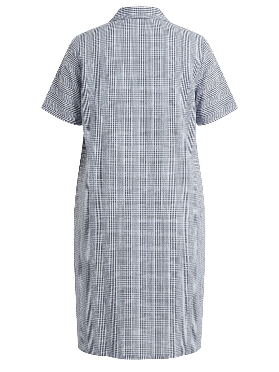 Beretta Dream Seersucker Dressing Gown - Blue Print