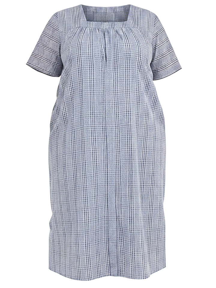 Beretta Dream Seersucker Nightie - Blue