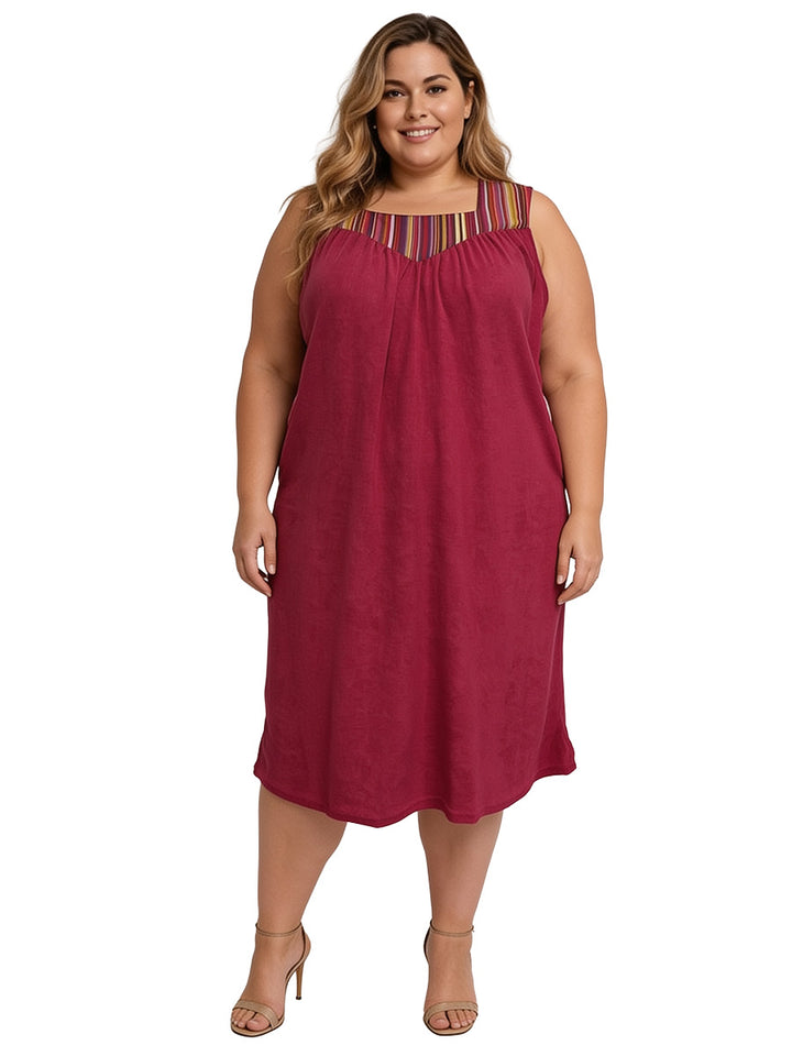 Arlo Terry Towelling Dress - Wine