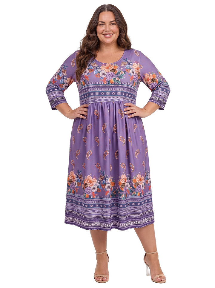 Misty Gigi Dress - Purple Print