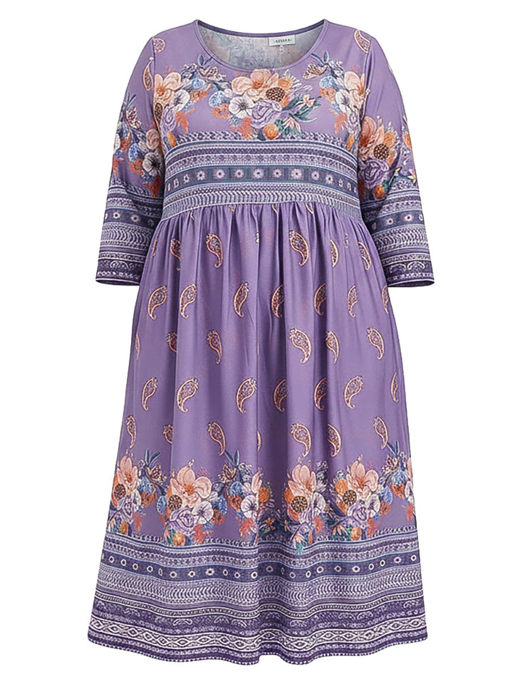 Misty Gigi Dress - Purple Print