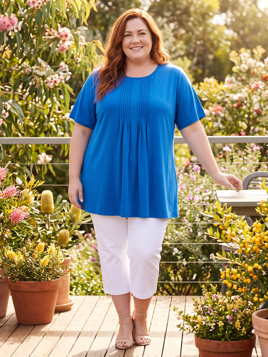 Jupiter Top - Electric Blue | Blouses | Dale and Waters