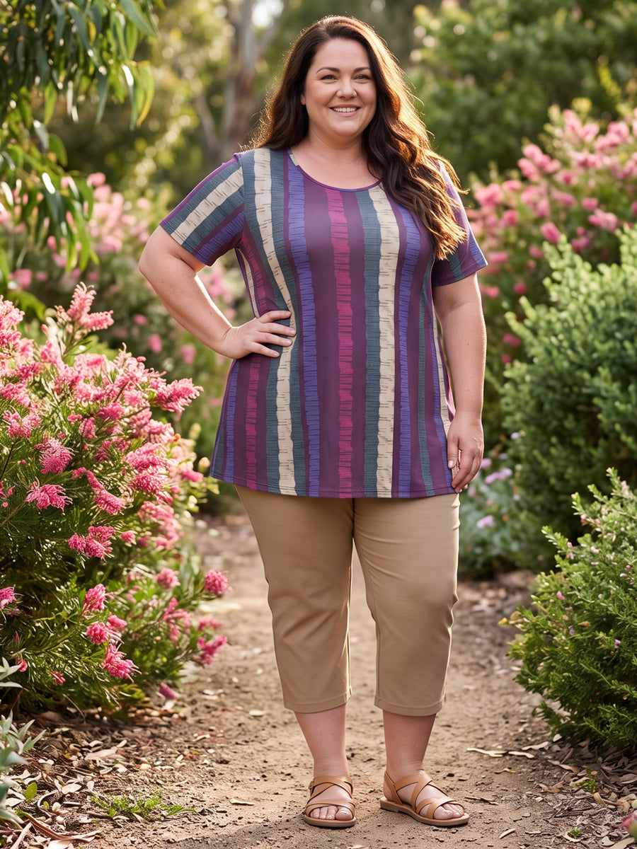 Velma Top - Wine Print