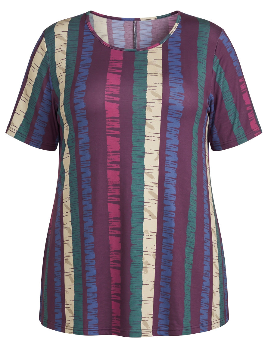 Velma Top - Wine Print