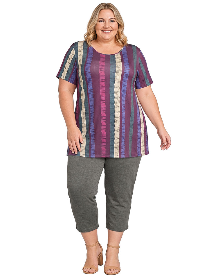 Velma Top - Wine Print