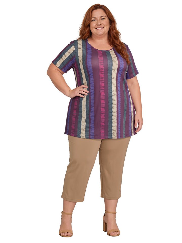 Velma Top - Wine Print