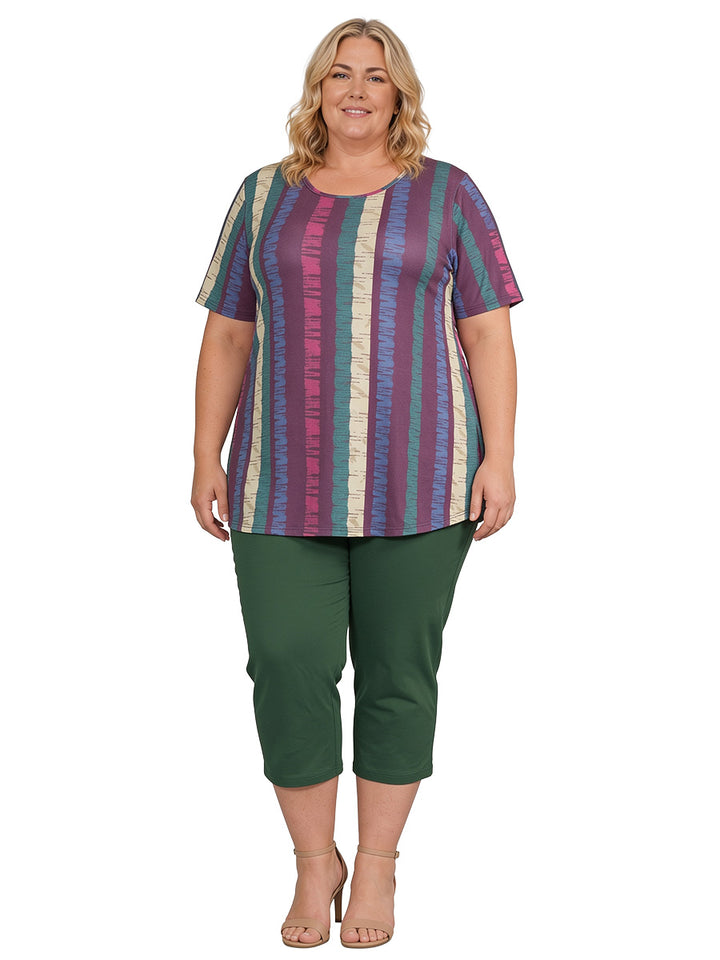Velma Top - Wine Print