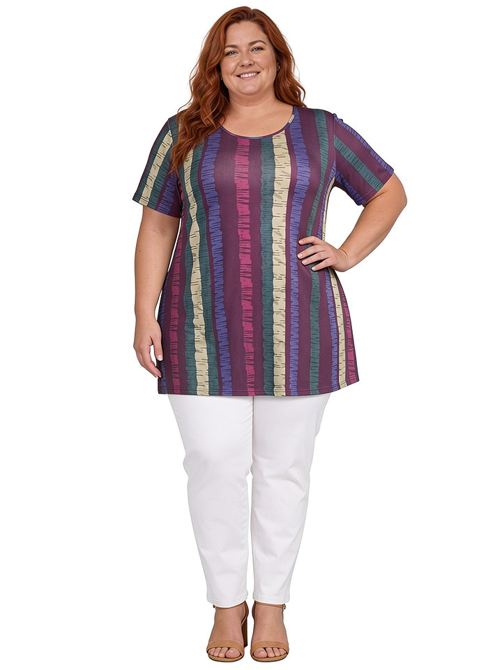 Velma Top - Wine Print