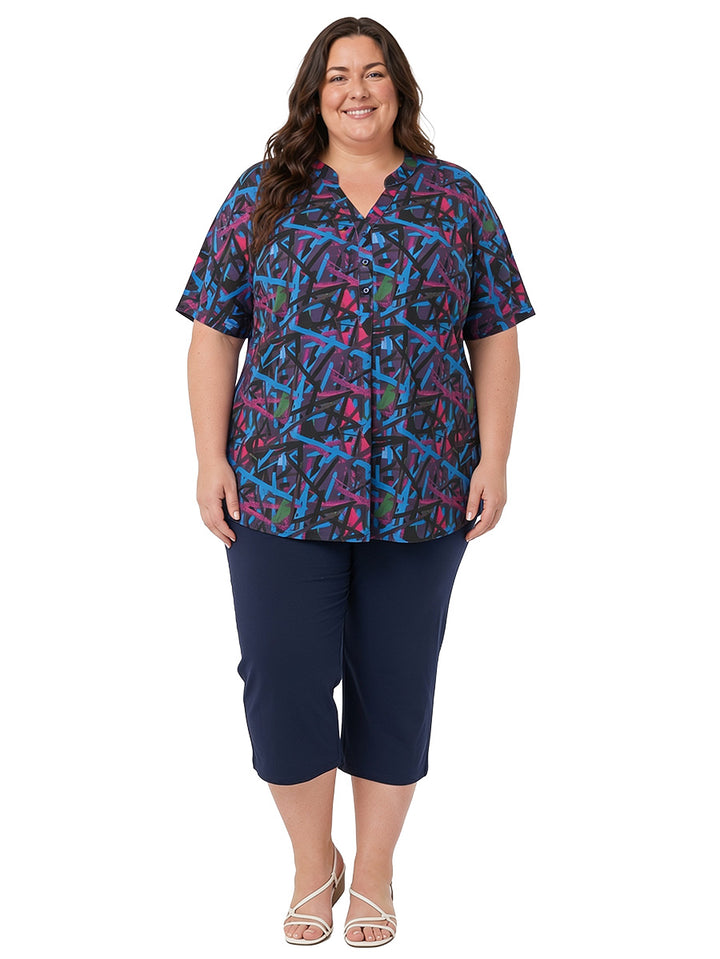 Stratton Top - Black Print