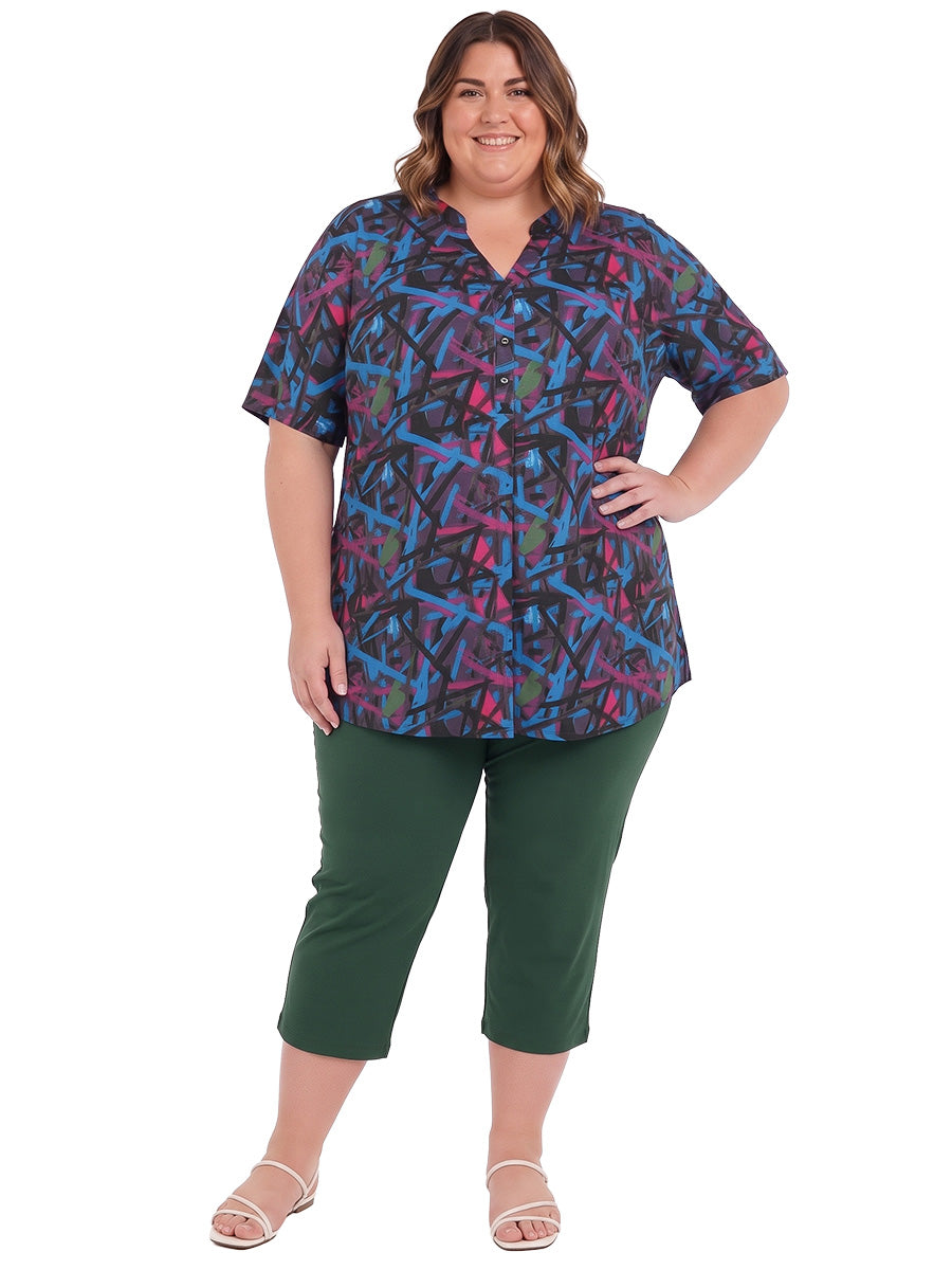 Stratton Top - Black Print