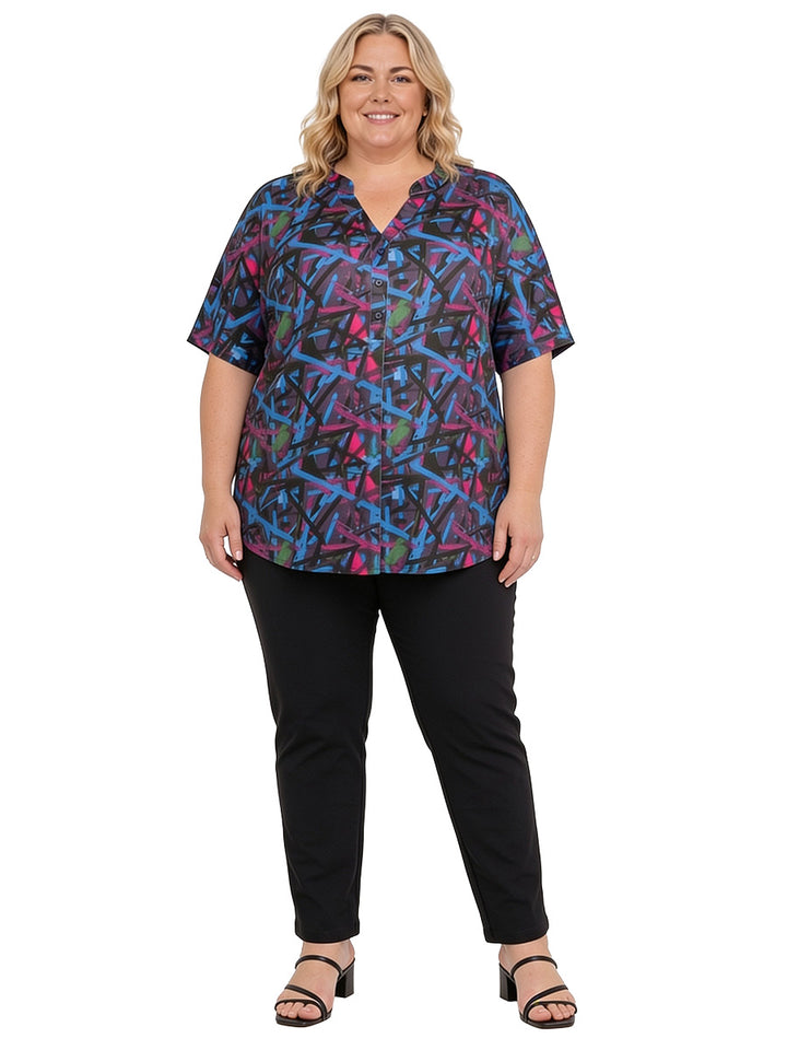 Stratton Top - Black Print