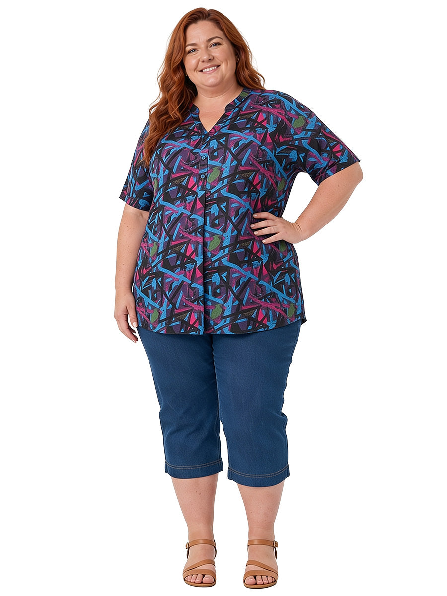 Stratton Top - Black Print