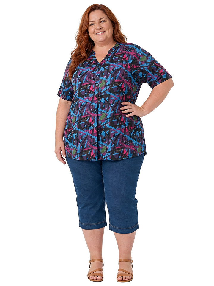 Stratton Top - Black Print