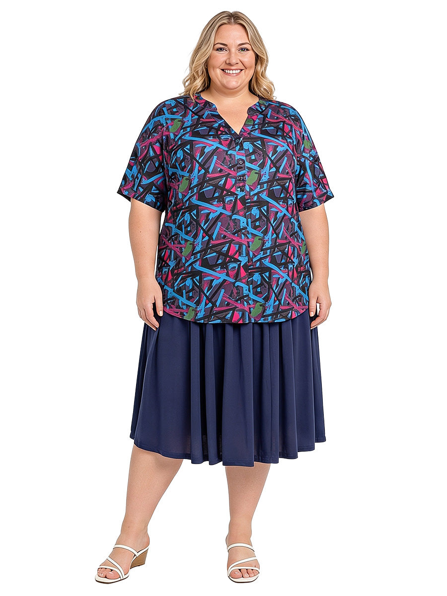 Stratton Top - Black Print