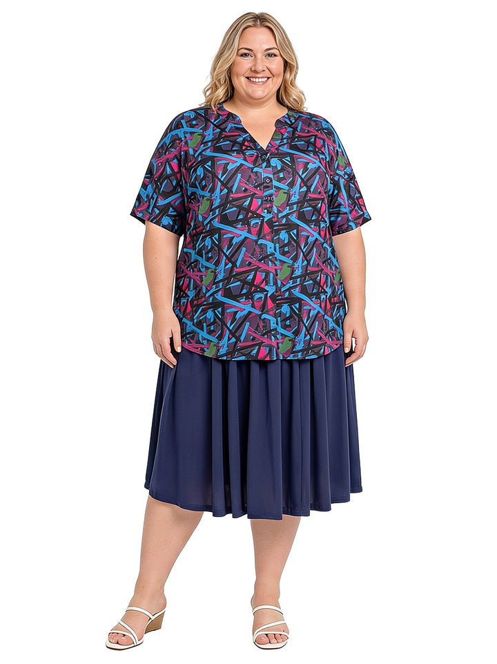 Stratton Top - Black Print