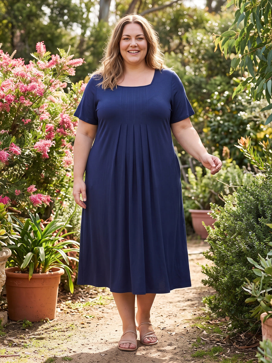 Darla Dress - Navy