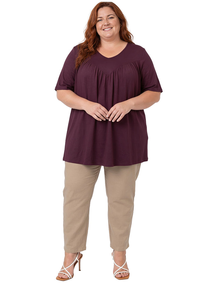Leeman Top - Plum