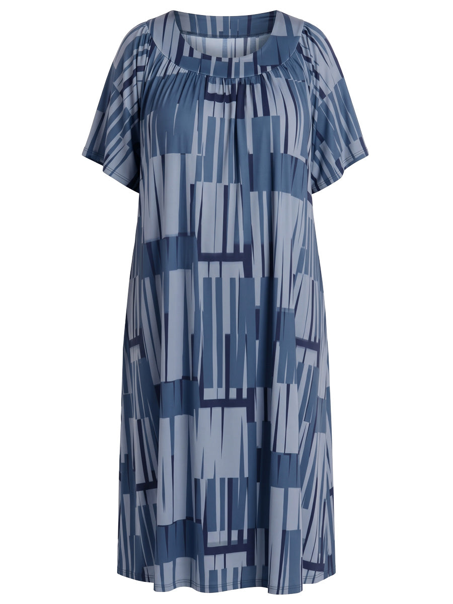Holland Dress - Teal Print