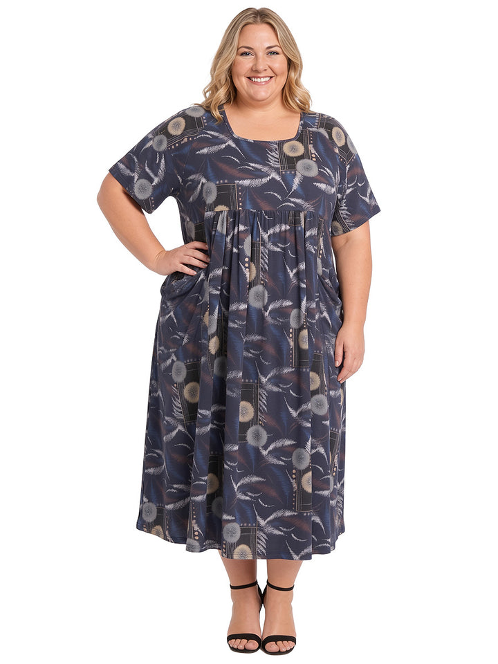 Justice Dress - Black Print