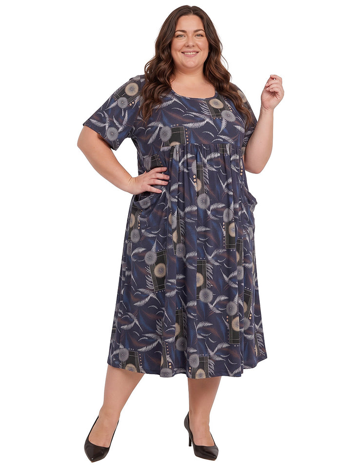 Justice Dress - Black Print